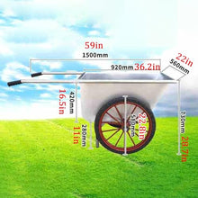 ELUKHT Heavy-Duty Garden Cart with Thickened Stainless Steel Wheels Versatile Utility Wagon for Gardening Beach Shopping Camping & Sports Transport
