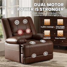 HTERWQEA Dual Motor Infinite Position Large Power Lift Recliner Chair