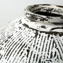 Artissance Tall Vintage Pot with White Paint Large, Off White (Size & Color Vary)