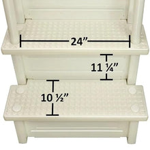 Pearl White Steps Swimming Pool Ladder for Aqua Select, Capacity 350 Lbs