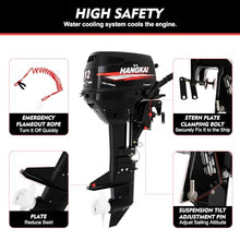 PDTHADP 12HP Outboard Motor 169CC 2-Stroke Water-Cooled Black