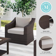 Martha Stewart Bedford Indoor/Outdoor Patio Accent Chair, Brown