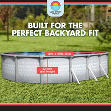 Lake Effect Pools 'Testudo' 18 ft x 33 ft Oval Above Ground Swimming Pool