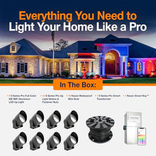 Haven Lighting 9 Series Pro Landscape Lighting Kit - Professional-Grade App Controlled Smart Lights with WiFi - Color Changing Exterior House Lighting, 8-Up LED Lights