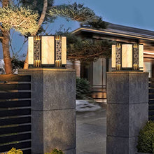 VELLOW Solar Post Lamp Post Cap Light,Gate Garden Stainless Steel LED Solar Column Lamp Lantern,Courtyard Outdoor Waterproof Villa Fence LED Stigma Lamps,Landscape Lighting for Porch, Terrace, Deck