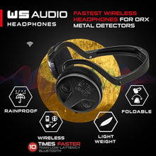 XP Metal Detectors ORX - Specialized in Gold Hunting - with WSAUDIO Wireless Headphones, Elliptical HF Coil (9.5x5) up to 50kHz, Remote Control, and S-Telescopic stem (ORX-ELLHFRCE + WSAUDIO)