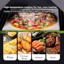 MBBTAG Woodfire Pizza Oven Outdoor, Outdoor Pizza Oven, with 2 Removable Wheels, 12" Wood Fire Oven, Wood Pizza Oven, Brick Oven Pizza Maker, Pizza Oven Wood, for Kitchen, BBQ, Camping, Party