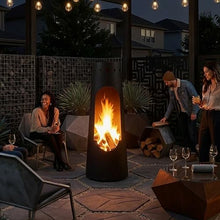 Sunnydaze Santa Fe Large Wood Burning Chiminea Outdoor Fireplace, 50"