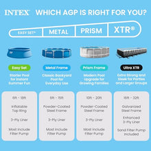Intex Metal Frame 15ft x 48in Round Above Ground Swimming Pool Set w/Pump