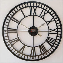EHVYBDX Outdoor Wall Clocks for The Garden 60CM Outdoor Wall Clock Large Round Wall Clock Non Ticking and Easy Read Battery Operated for Kitchen Bathroom Pool Decorative Fence