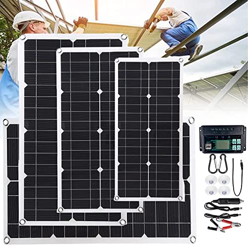 250W Solar Panel, with 30A Charge Controller Foldable Solar Panel Solar Generator, Emergency Power Supply for Outdoor Camping Travel Fishing,4 * 250W