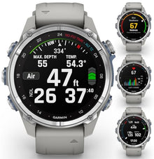 Wearable4U Garmin Descent Mk3 & Mk3i Titanium Dive Computer Mk3 Stainless Steel