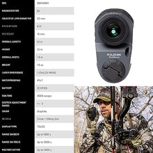 Sig Sauer KILO4K 6x22mm Tactical Bluetooth Laser Rangefinder Gray