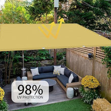 11x37 FT Dark Gray Waterproof Sun Shade Sail Heavy Duty-260 GSM UV Block Fabric-98% UV Block Rectangle Pergola Sunshade Cover for Garden, Backyard, Patios-with Grommets Sun Shades Outdoor Patio