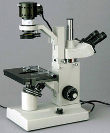 AmScope Digital Inverted Trinocular Microscope 40x-640x White