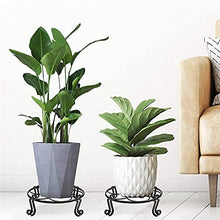 TBNLASS Metal Plant Stand-Heavy-Duty Round Planter Stand Large Indoor And Outdoor