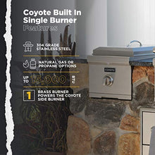 Coyote Built-In Single Side Burner, Propane Gas - C1SBLP
