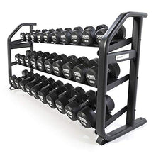Power Systems Denali ProStyle Dumbbell Rack with Built-in Saddles - Reinforced Steel - Black Powder Coated