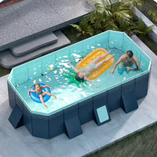 Pool Above Ground/ Wood Frame Swimming Pools, 5feet/ 6foot/ 7ft/ 8ft/ 9ft/ 13ft Long Outdoor Mini Large Rectangular Pool For Indoor Outdoor Backyard Home, Toddler Adults Relax Pool ( Size : 4x2.3x0.55