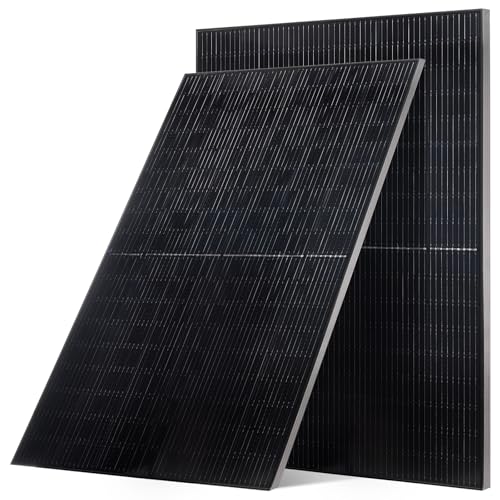 VEVOR 2PCS 400W Monocrystalline Solar Panels, 23% High-Efficiency Mono PV Module with Stable MC4 Output & Aluminum Frame, IP65 Waterproof Solar Panel for Car Boat RV Flat Rooftop Off-Grid Applications