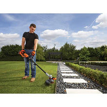 Black+Decker Cordless Grass Trimmer (Powercommand EasyFeed, 18 V 4.0 Ah, Battery and Charger Included, 30 cm Cutting Width, for Large Area) STC1840EPC