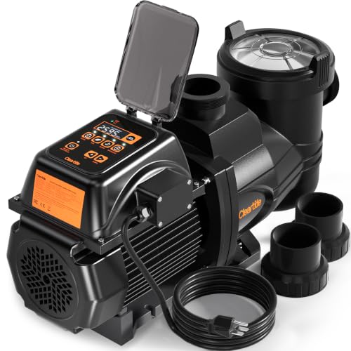 Cleartide Smart Variable Speed Pool Pump 2 HP, 220-240V AC, In-Ground/Above Ground Swimming Pool Pump With Smart Life APP Control, Energy Saving and Ultra Quiet