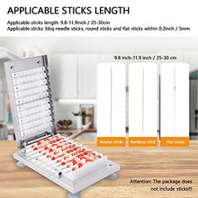 Etsuosy Manual Meat Skewer Maker Machine, Stainless Steel BBQ Grill Skewering Tool, 5.5 lbs