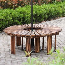 BXKCFYBSQ Tree Bench Wrap Around,Decorative Curved Bench Seating Chair,Solid Wood ​Slatted Splicing,Capacity 400KG,for Gardens Parks and Lawns