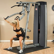 Body-Solid DPLS-F Pro Dual Vertical Press and LAT Machine Grey, Black