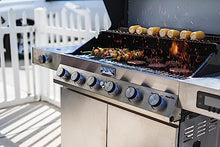 Monument Grills Denali Series, 6+1 Convertible Natural Gas Smart bbq Grill, 6 Burners & 1 Side Burner Stainless Steel Denali 605 with Smart Technology, Knob Controls (Without Conversion Kit)