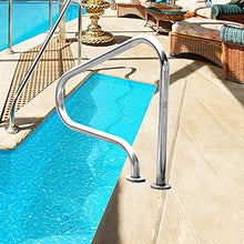 MSHOSAC Pool Handrail Pool Handrails 304 Stainless Steel Swimming Pool Hand Rail for In Ground Swimming Pools, Safety Swimming Pool Railing, Anti Slip Protective (Thick 1.5mm)