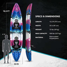 Driftsun Teton 120 Hard Shell Kayak Pink/Blue