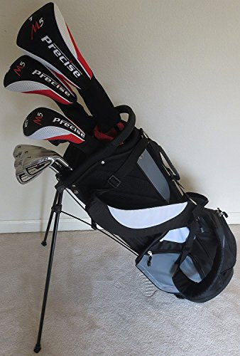 Performance 4 Golf Tall Mens Golf Set Clubs for Men 6'0"- 6'6" Black White