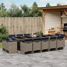 AMBERARD Patio Dining Set Set of 14 Gray Furniture Set