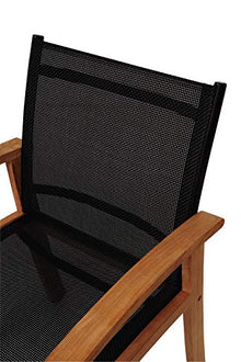 International Home Miami Amazonia Teak 11 Piece Extendable Patio Dining Set Black
