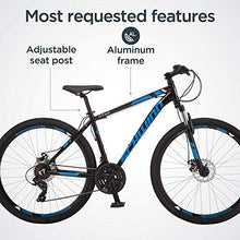 Schwinn GTX 2.0 Comfort Adult Hybrid Bike 700c Black/Blue