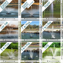 HALF OFF PONDS 1/2 HP Floating Fountain with Color-Changing Lights and Control Box