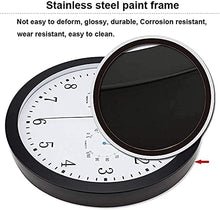 RJYYYDS Classic 12 Inch Outdoor Garden Wall Clock Weatherproof Metal Wall Clock with Thermometer and Hygrometer Quiet Battery-Operated Metal Clock for Garden Fen, Terra, Pool and Home Beau