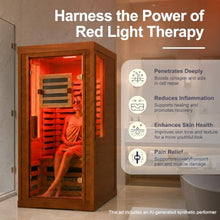 CedarLuma Infrared Sauna with FDA-Certified Red Light Therapy 660nm & 850nm