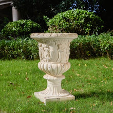 callmego Garden Urn Planter with Classic Design for Outdoor Patio and Lawn Decor