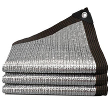 UV Block Aluminum Shade Net, Reflective Silver Shade Cloth with Grommets, Tear Resistant Sun Shade Net, for Outdoor Use, RV, Car, Pet, and Patio Protection
