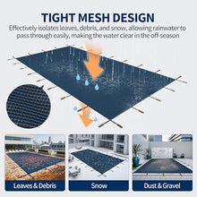 25 x 45ft Pool Safety Cover, Fits 23 x 43ft Rectangular Swimming Pools
