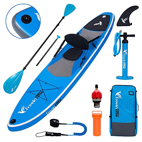 Freein Inflatable Stand Up Paddle Board Kayak SUP 10'/10'6”x31 x6 LightBlue