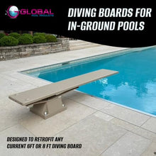 Global Pool Products 6' Sand Diving Board Replacement for Inground Swimming Pools GPP-DB-GX6-S