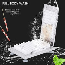Etsuosy Manual Meat Skewer Maker Machine, Stainless Steel BBQ Grill Skewering Tool, 5.5 lbs