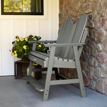 highwood Hamilton 4ft Counter Height Adirondack Bench, Coastal Teak