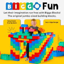 BiggoBlocks Jumbo Building Blocks Set 192 pcs Red, Blue, Green, Yellow