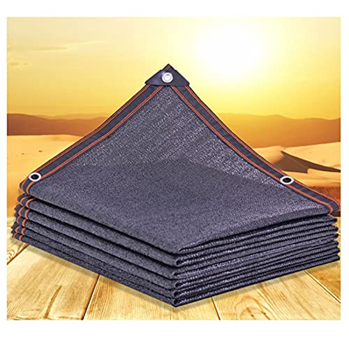 Black Polyethylene Shade Net 6x8m - UV-Resistant Sunshade for Car Balcony Flower Cover Fish Pond Swimming Pool Outdoor Umbrella Protection