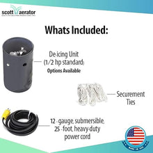 Scott Aerator Slinger De-Icer for Lakes & Ponds 1/2 HP 230V Stainless Steel