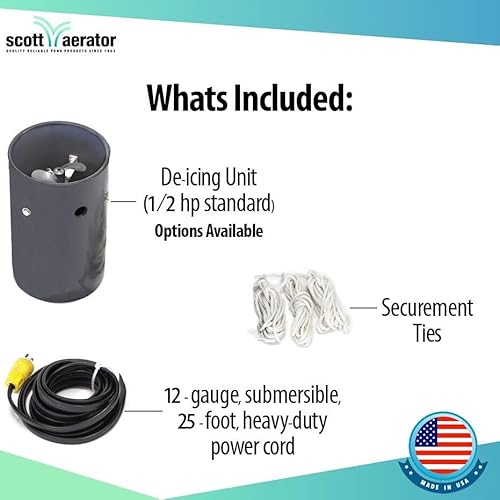 Scott Aerator Slinger De-Icer for Lakes & Ponds 1HP 115V Stainless Steel